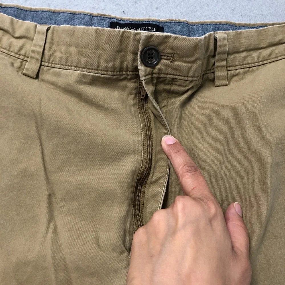 Banana Republic Gavin Shorts Mens‎ 38 Tan Whiskey Cotton Chino
